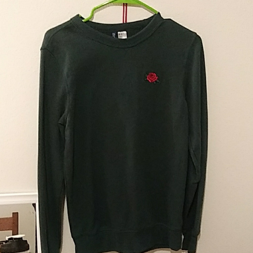 Green crew neck